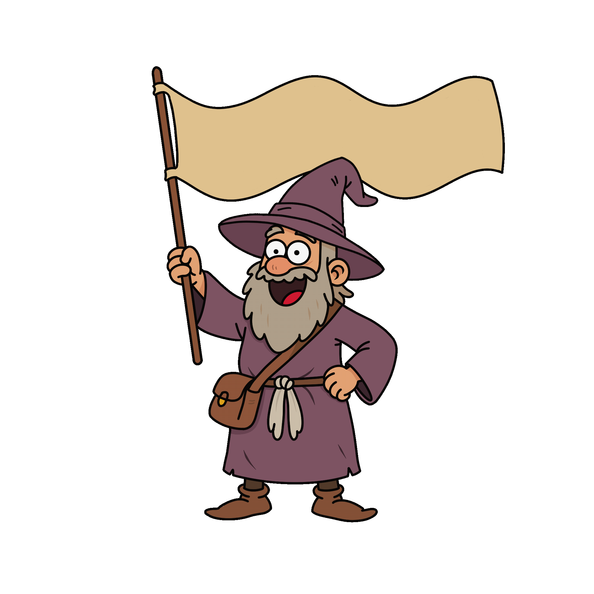 Mage avec étendard RS